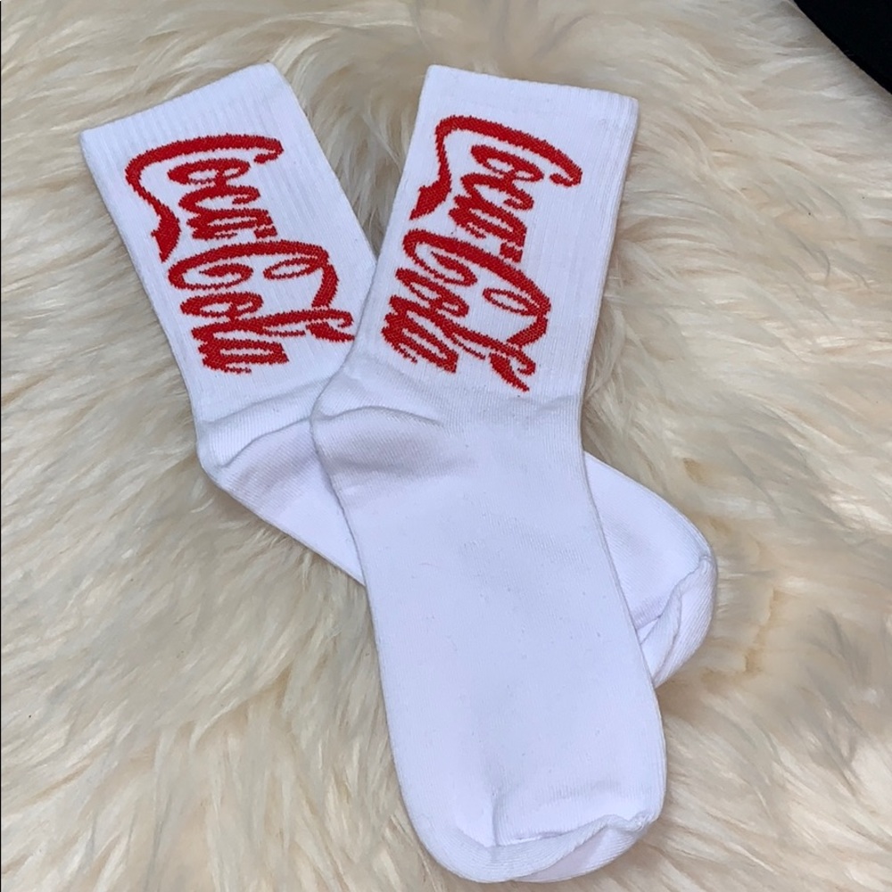Coke socks NWOT